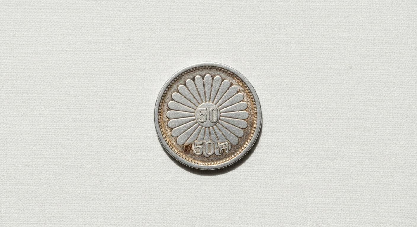 大正小型50銭銀貨