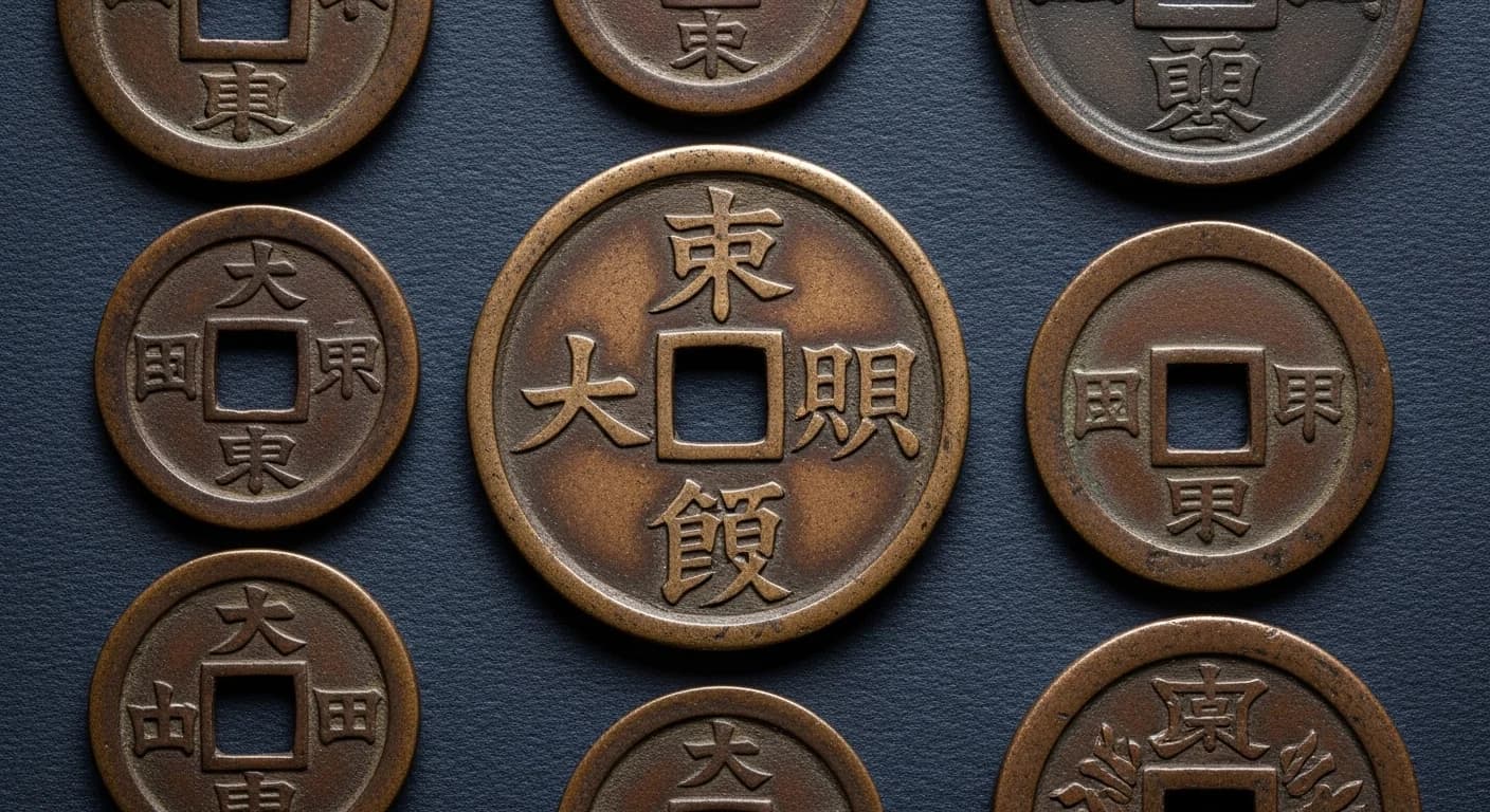 寛永通宝・天保通宝・皇朝十二銭 — 穴銭収集の代表的な対象
