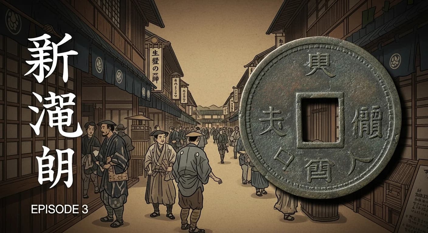 長年大宝にまつわる歴史的場面（第3章）