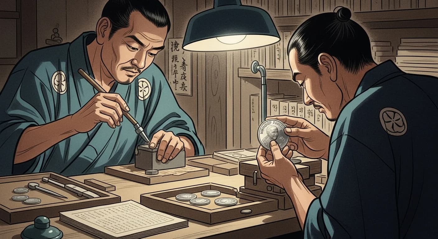 皇太子成婚記念硬貨にまつわる歴史的場面（第2章）