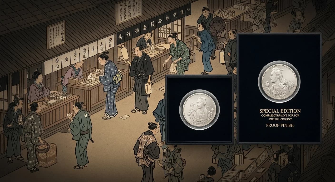 皇太子成婚記念硬貨にまつわる歴史的場面（第3章）