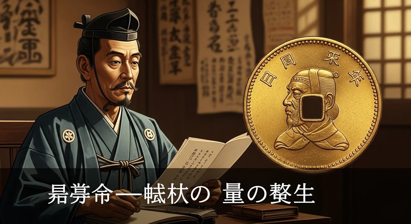 小判の量目変遷一覧にまつわる歴史的場面（第1章）