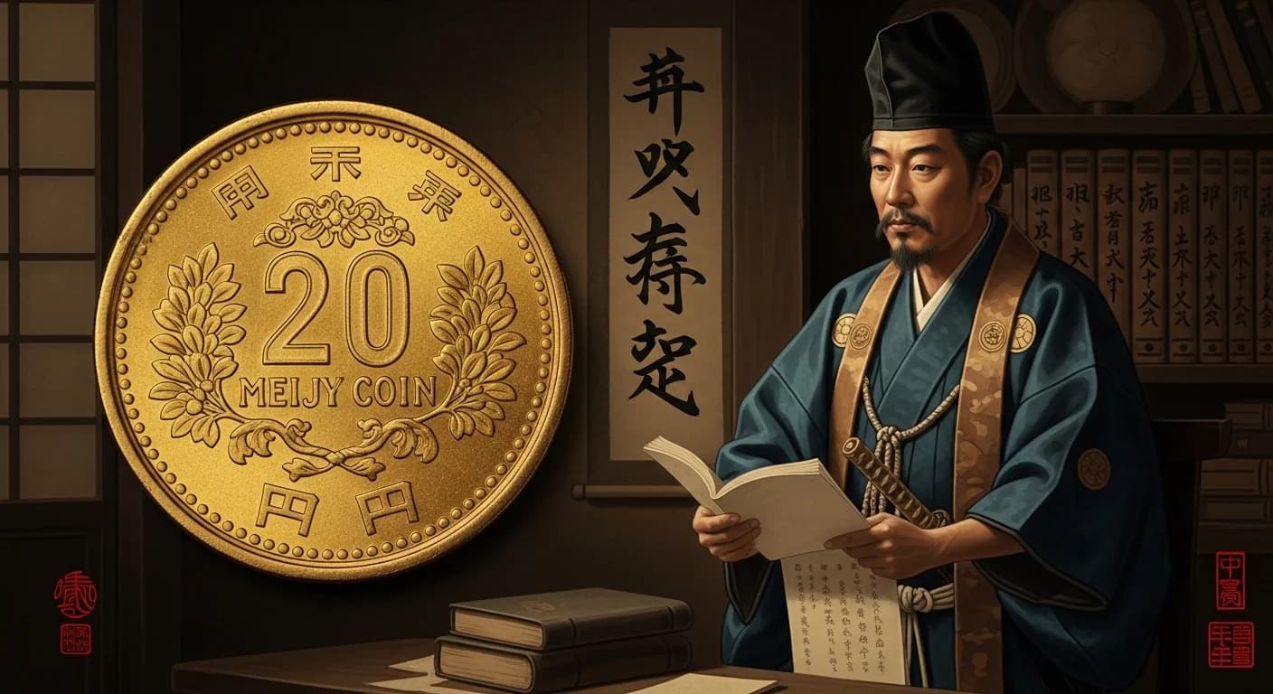 明治20円金貨（新）にまつわる歴史的場面（第1章）