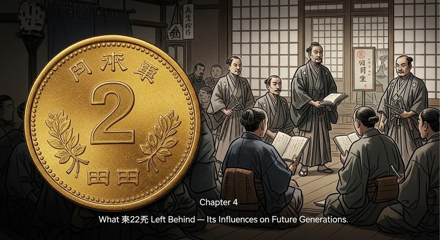 明治2円金貨にまつわる歴史的場面（第4章）