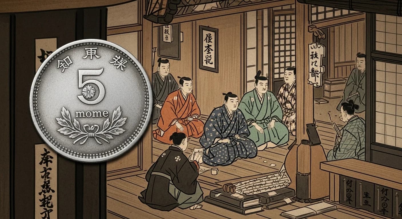 明和五匁銀にまつわる歴史的場面（第4章）