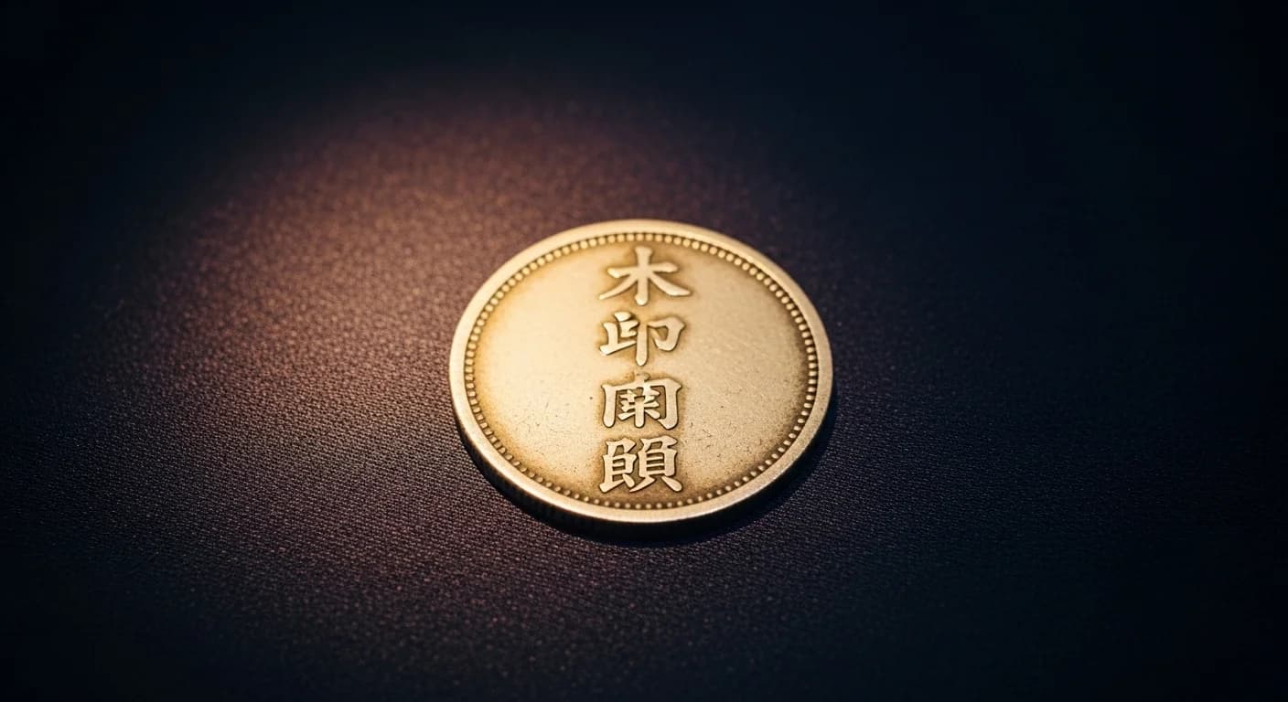 明和五匁銀の本体（江戸銀貨）