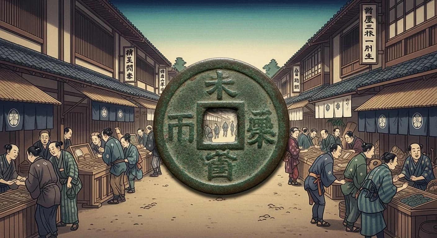 江戸時代の市場風景