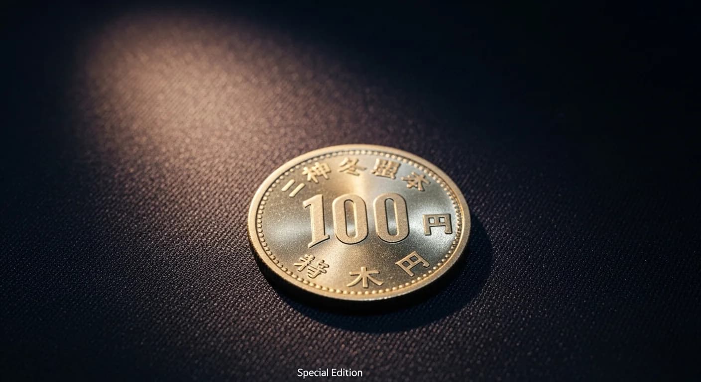 札幌冬季オリンピック記念100円白銅貨の本体（記念貨幣）