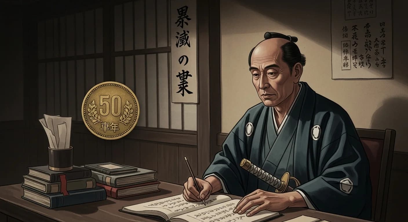 戦時50銭黄銅貨にまつわる歴史的場面（第1章）