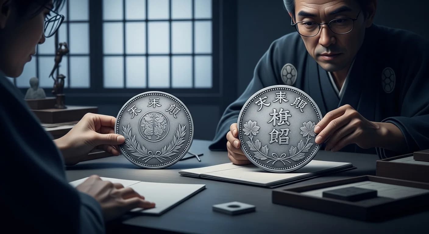 天保一朱銀と安政一朱銀の比較