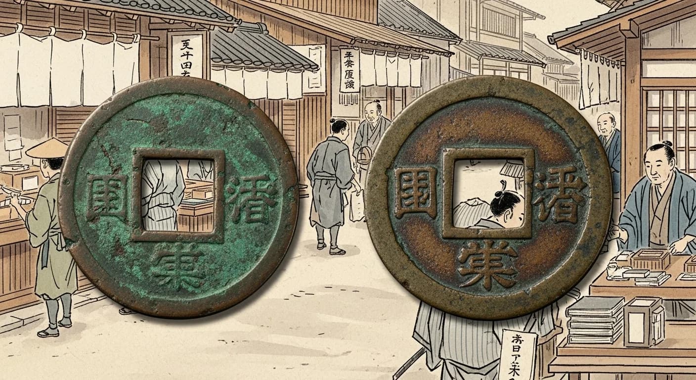 天正通宝にまつわる歴史的場面（第3章）